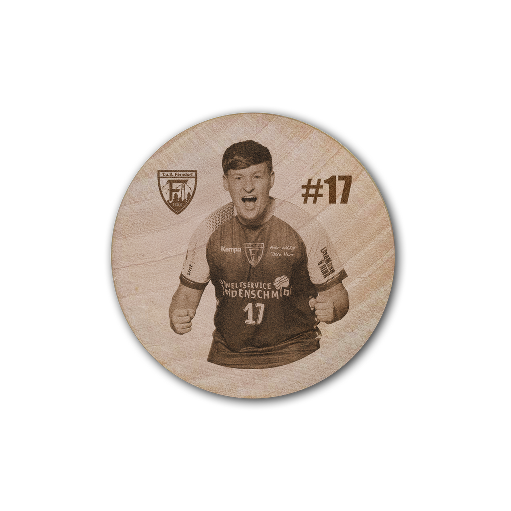 Flaschenöffner aus Holz (Mannschaft)