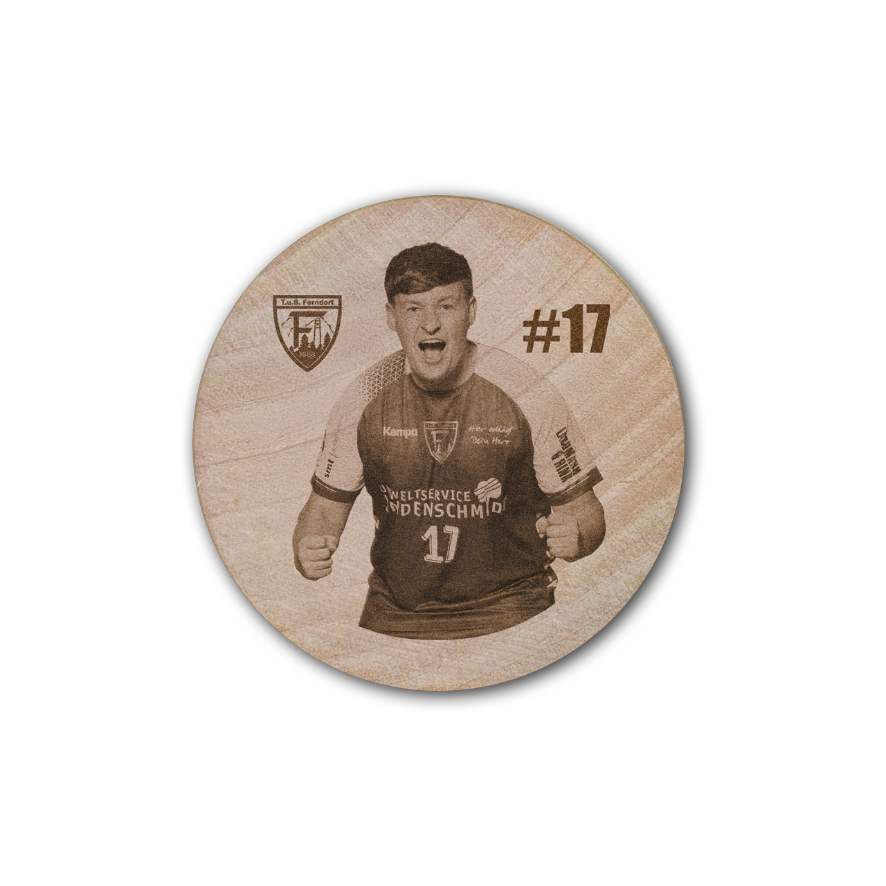 Flaschenöffner aus Holz (Mannschaft)