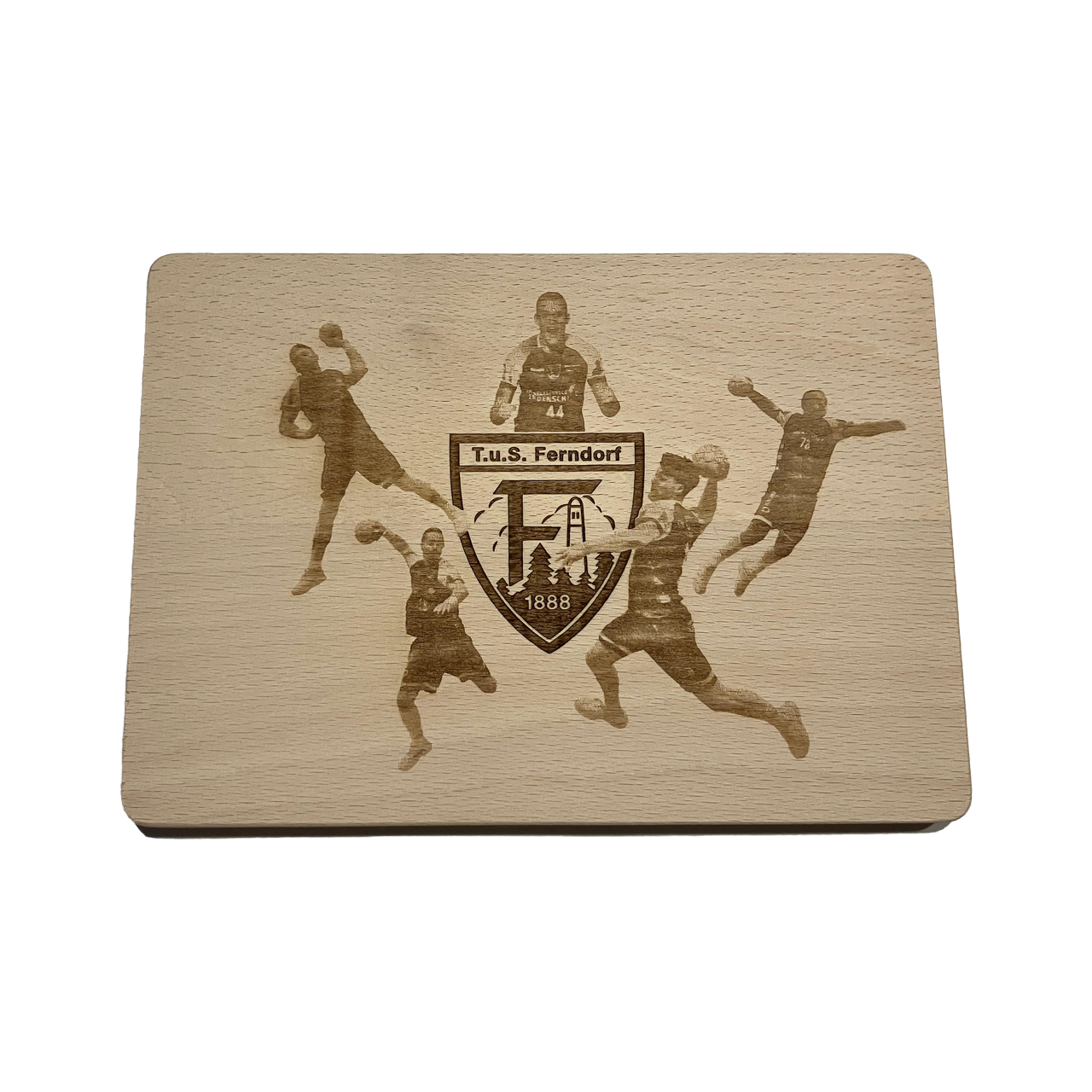 Holzbrettchen mit verschiedenen Motiven