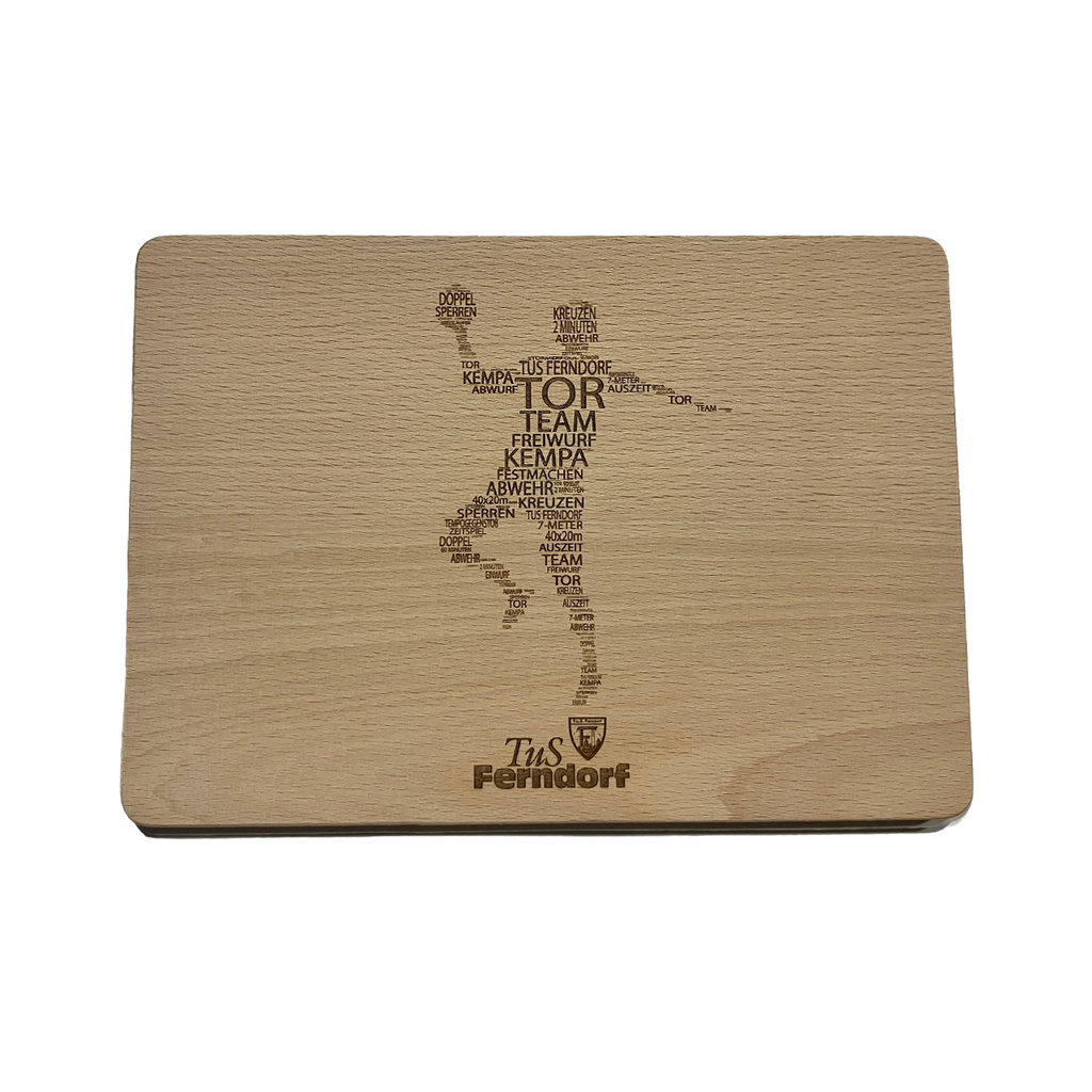 Holzbrettchen mit verschiedenen Motiven